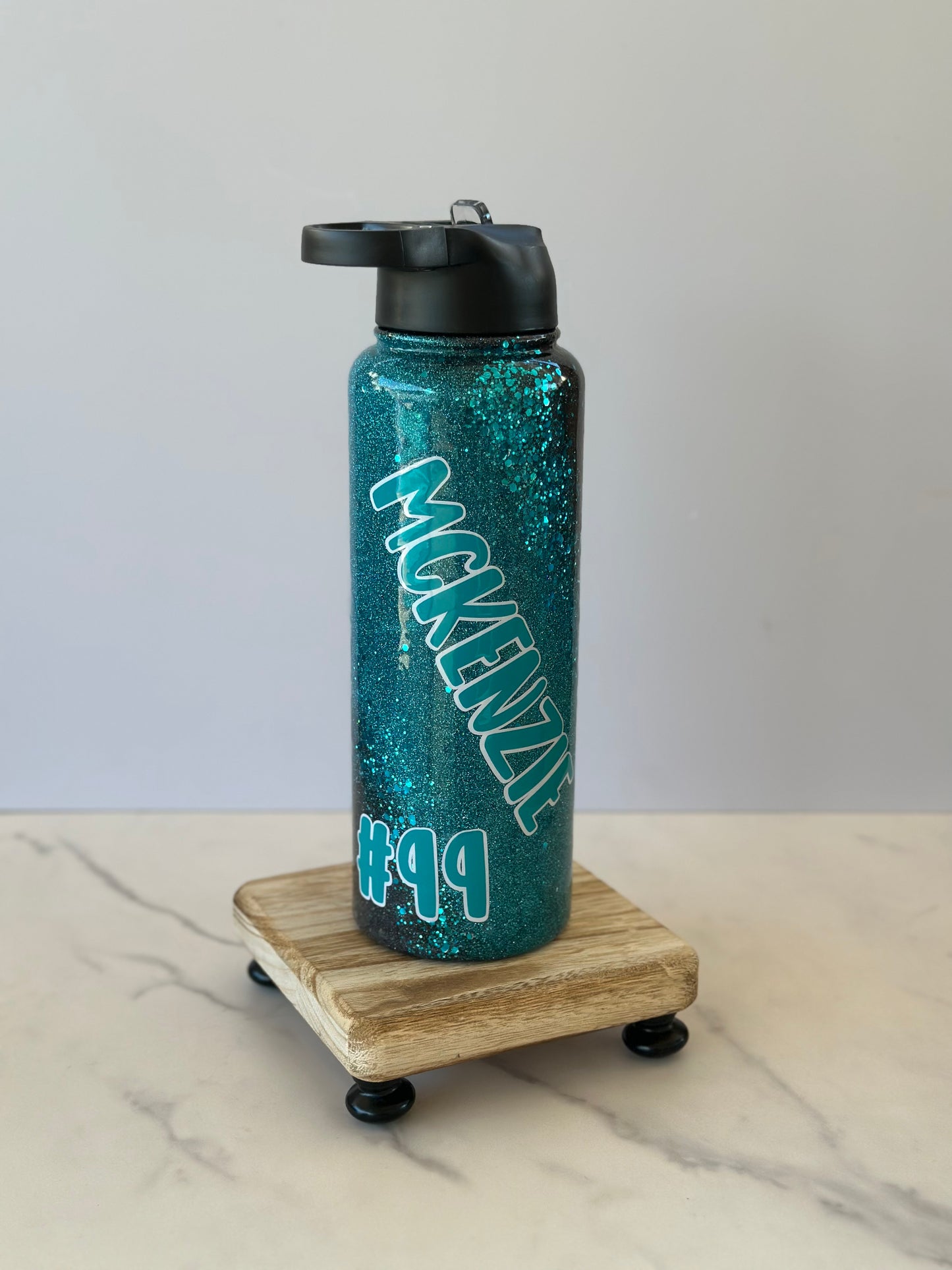 40oz glittered hydro water bottle Power Surge