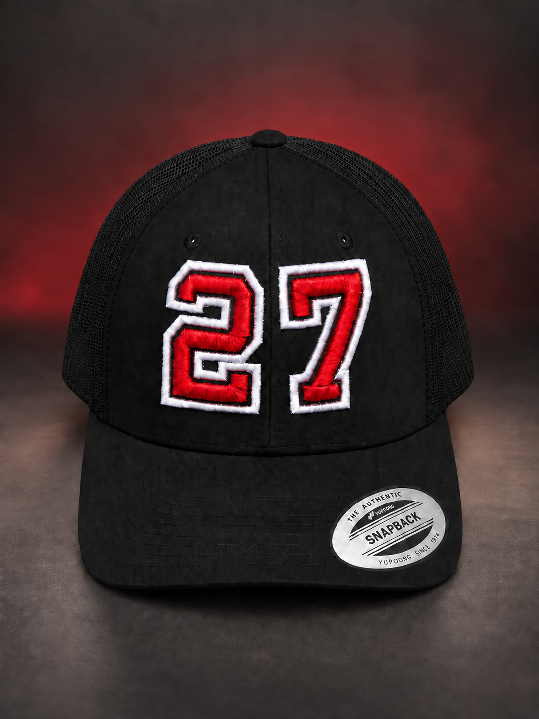 Personalized Puff Embroidered Player Number Trucker Hat