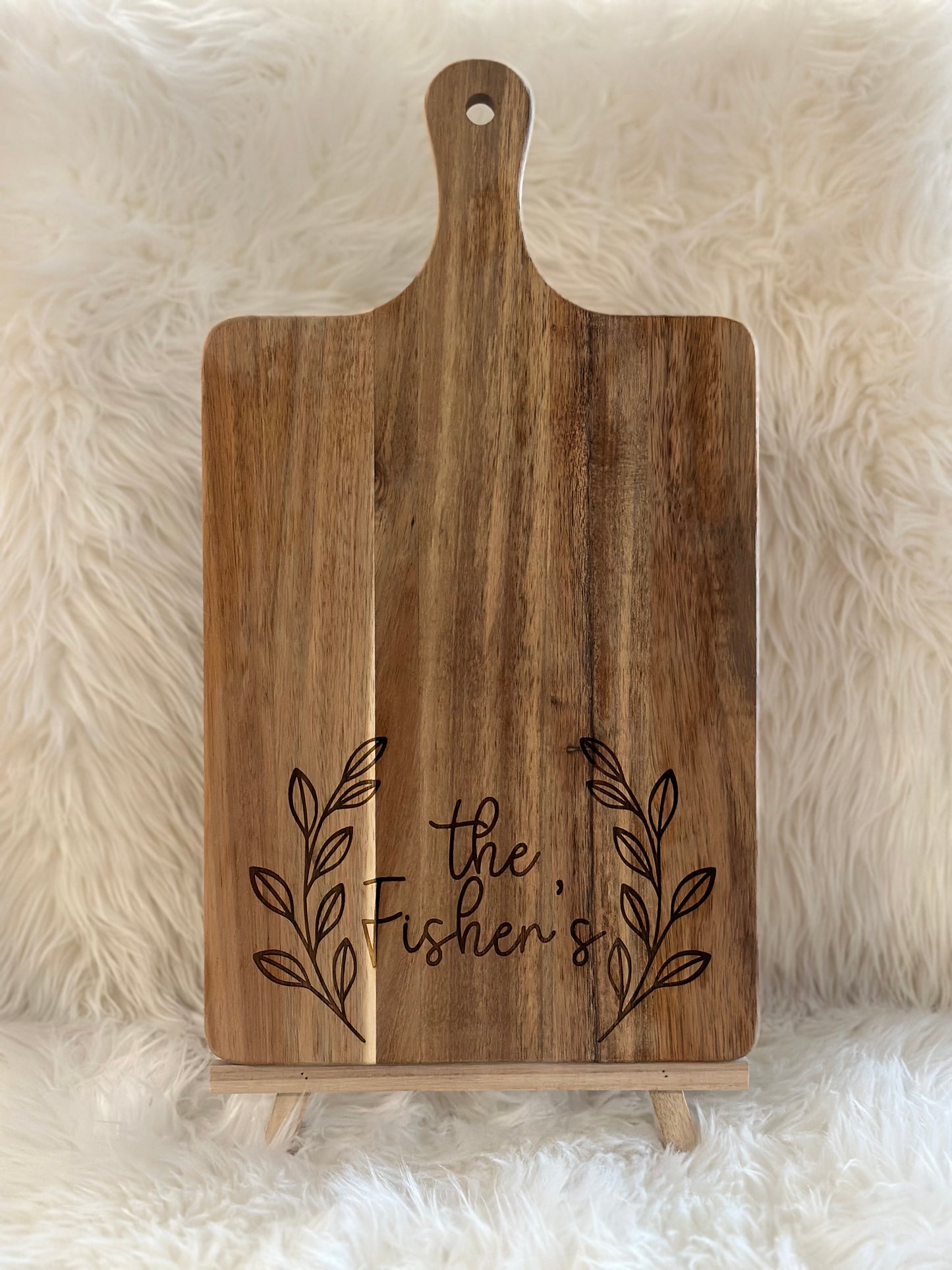 Custom wood cutting board