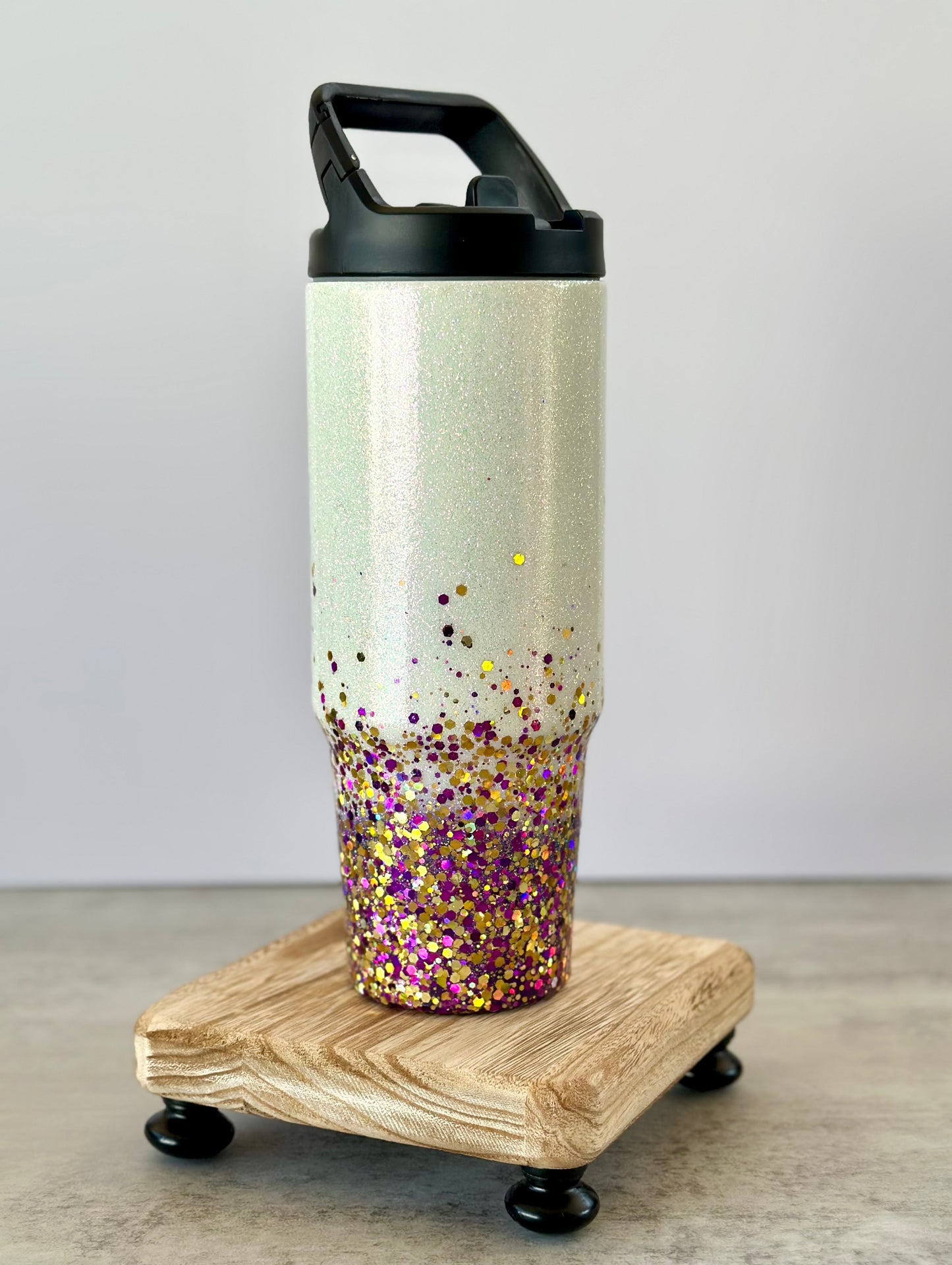 32oz hydro glittered Santana Dance water bottle