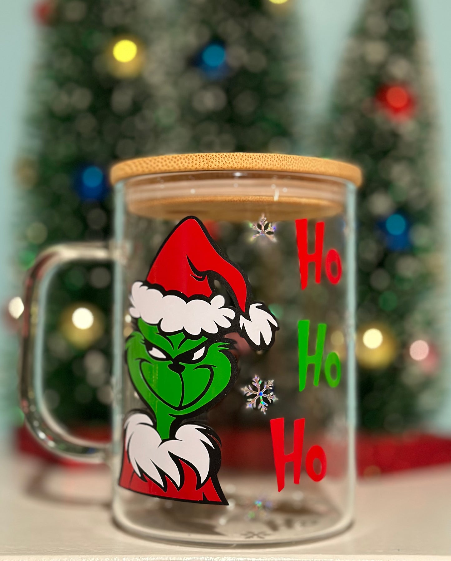 15oz glass mugs with lids