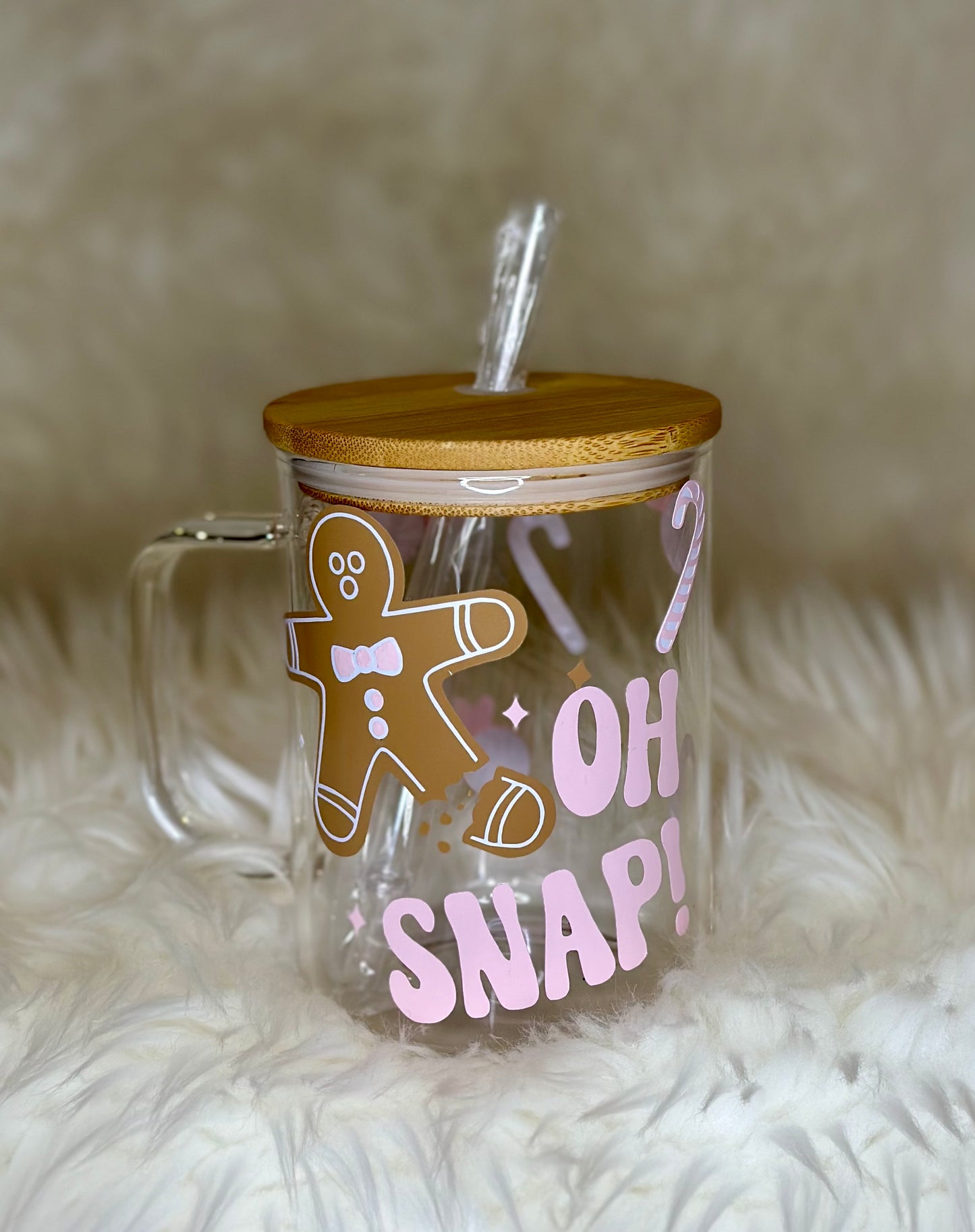 15oz glass mugs with lids