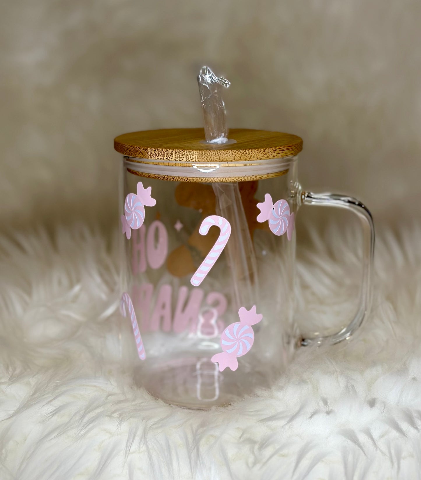 15oz glass mugs with lids
