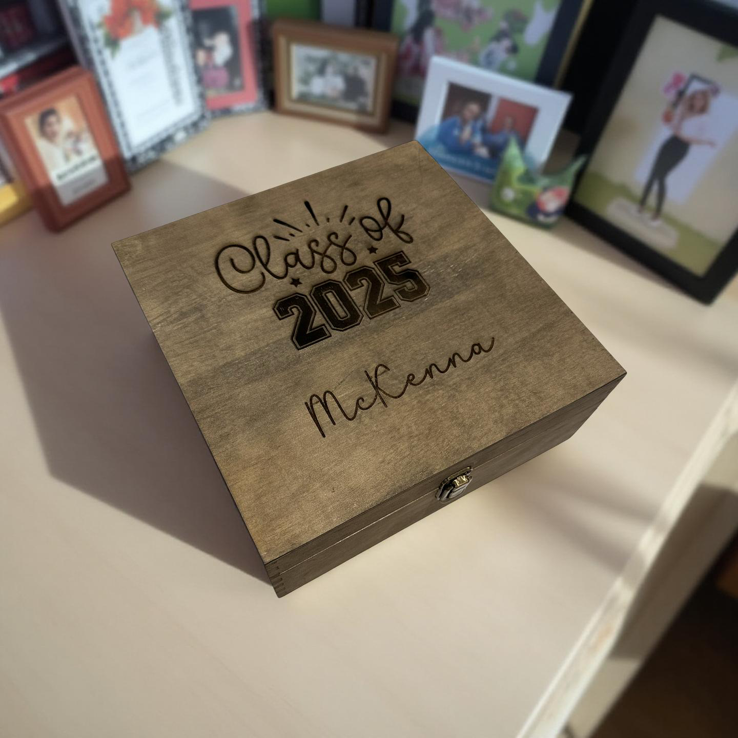 Class of 2026 Graduation Memory Box – Personalized Wooden Keepsake