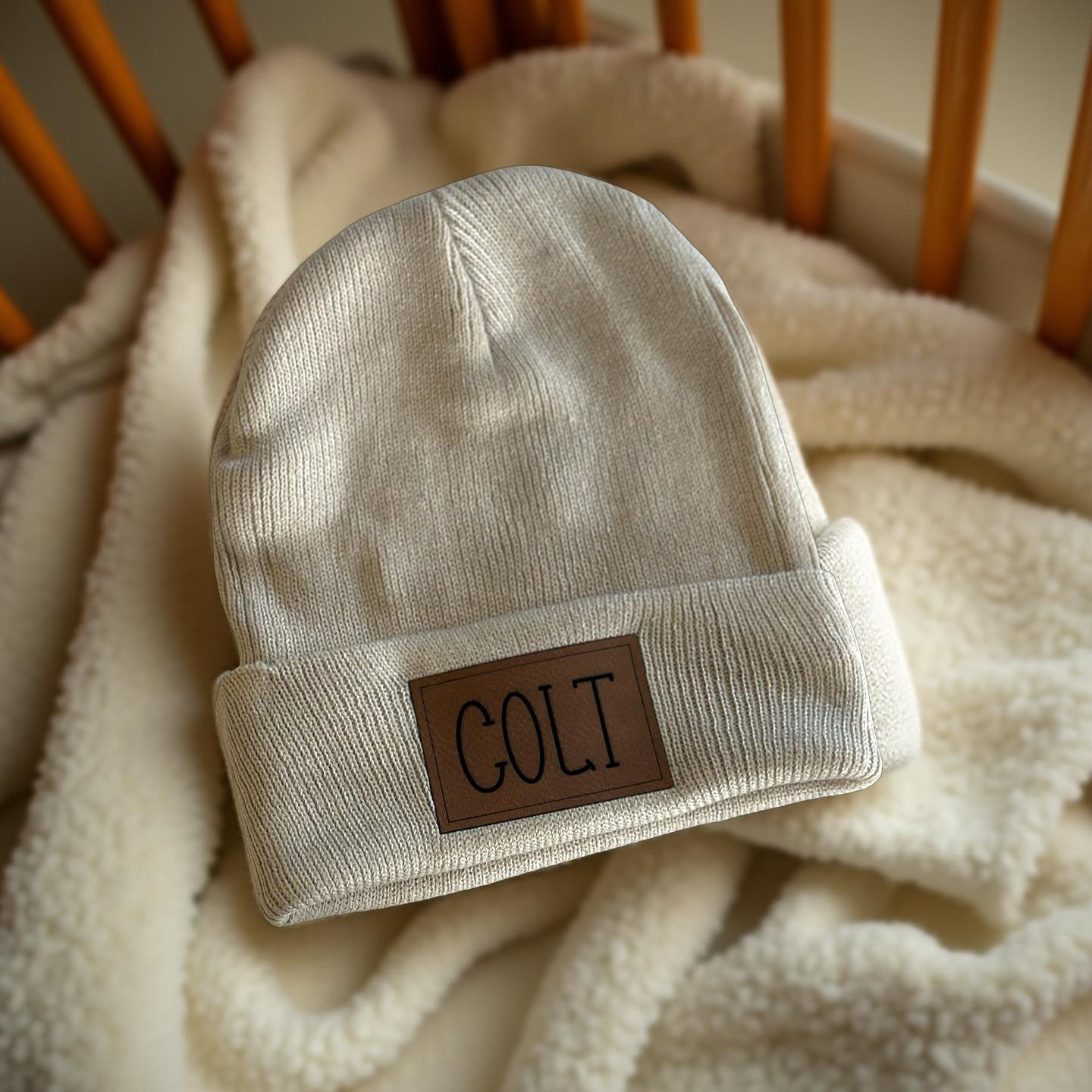Personalized Baby Beanie – Custom Name Newborn Hat