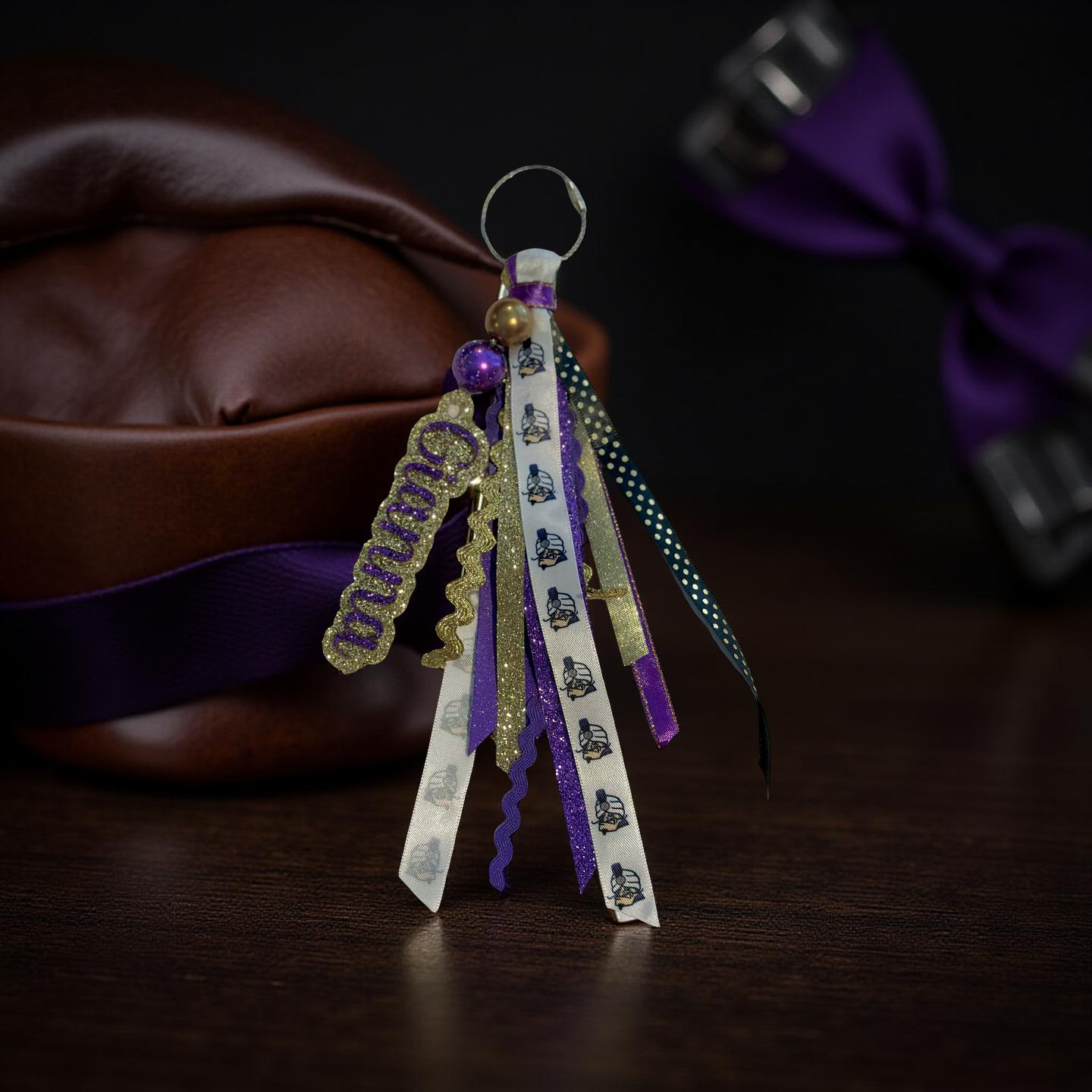 Santana HS Custom Team Spirit Bag Tag – Personalized with Team Ribbons