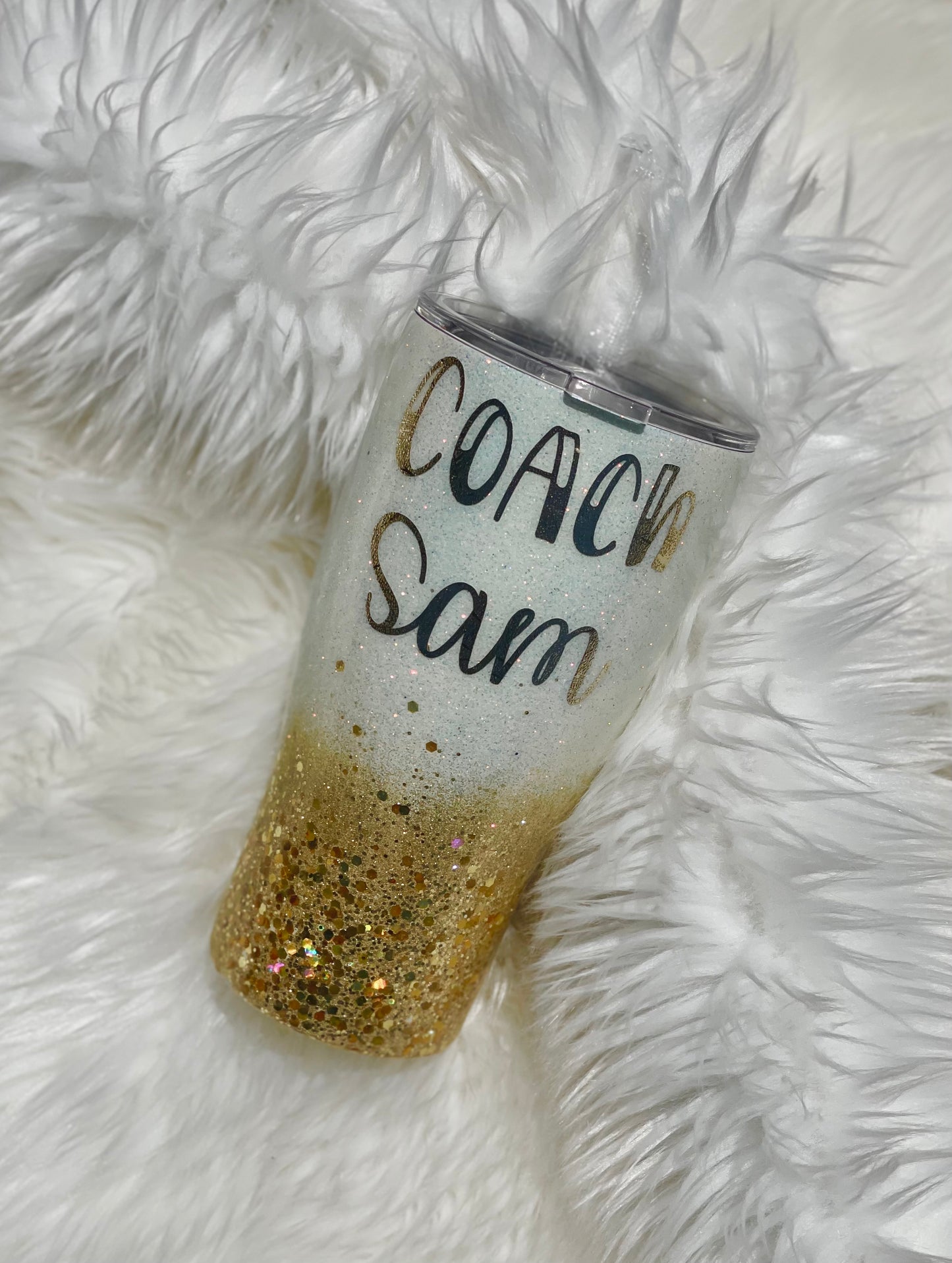32oz hydro glittered Santana Dance water bottle