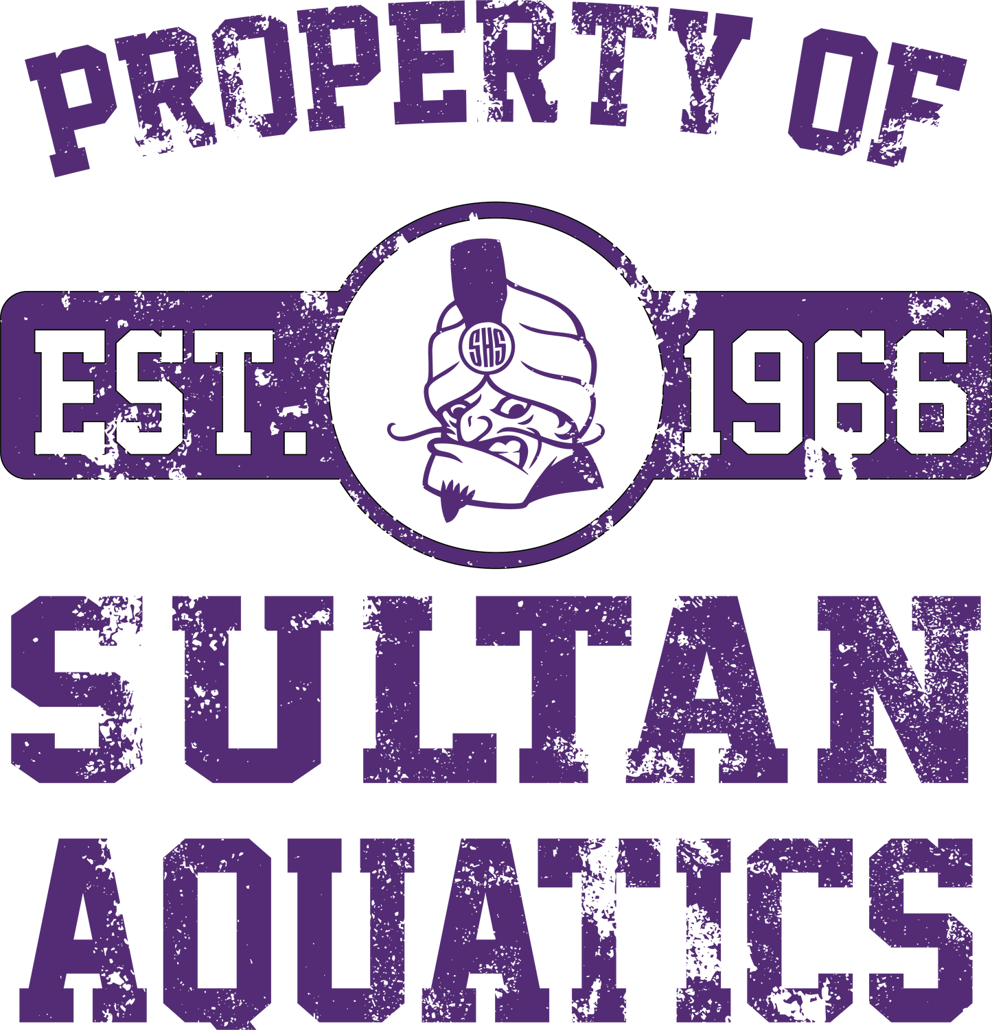 SHS Swim property of crewneck sweatshirt