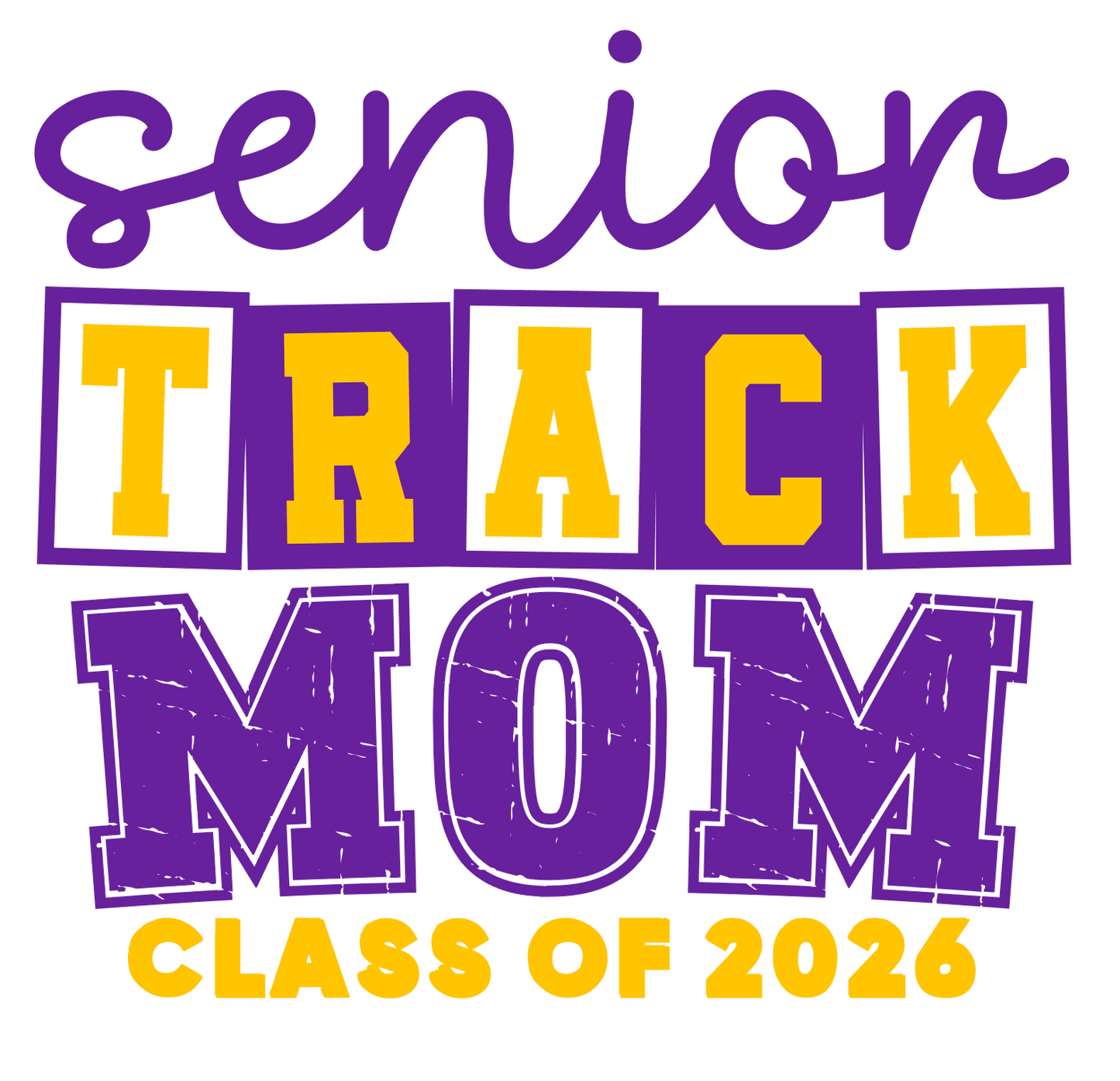 Santana Track & Field Senior Track Mom Hoodie – Class of 2026 Custom Spirit Wear Sweatshirt