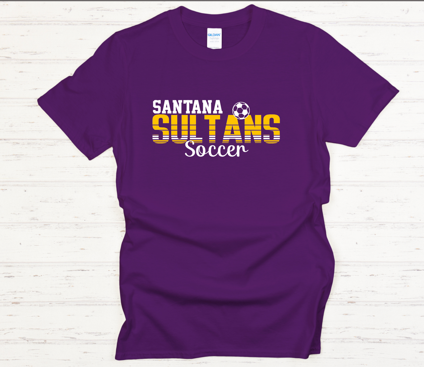 Santana Sultans Soccer Striped T Shirt