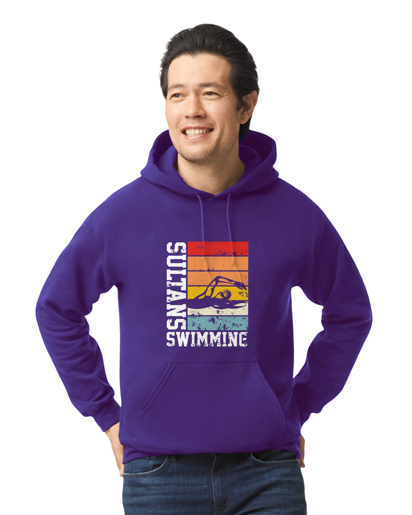SHS Swim sunset logo unisex hoodie