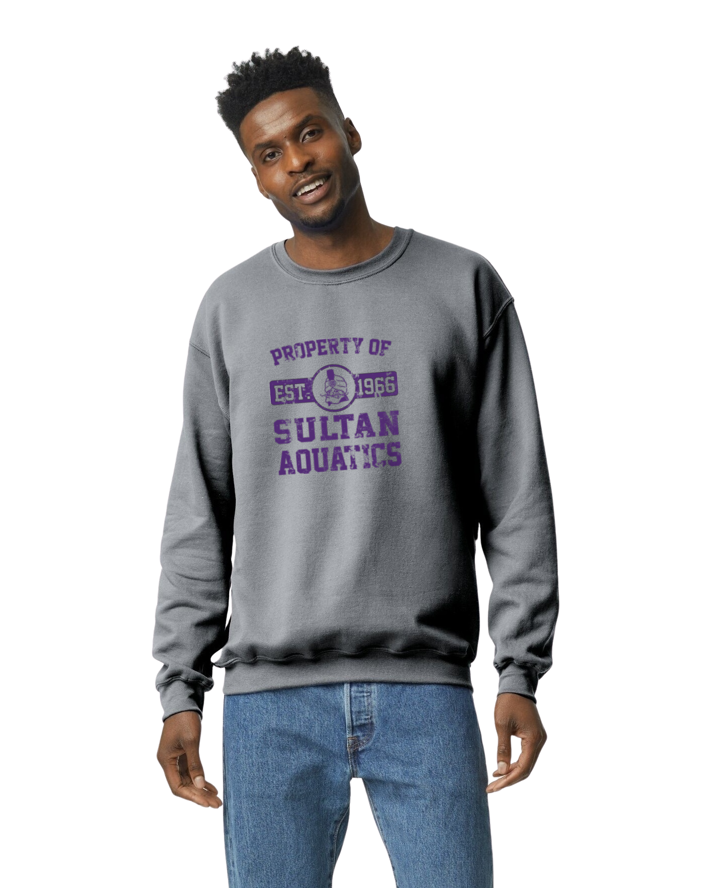 SHS Swim property of crewneck sweatshirt