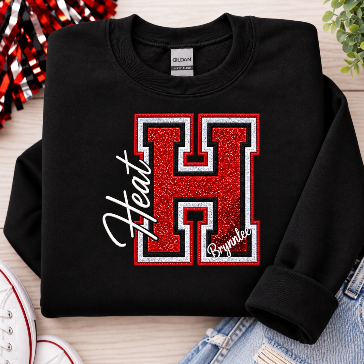 HEAT Personalized Crewneck or Hoodie Sweatshirt
