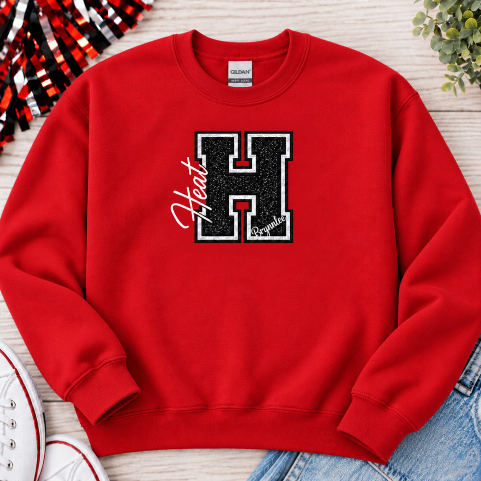 HEAT Personalized Crewneck or Hoodie Sweatshirt