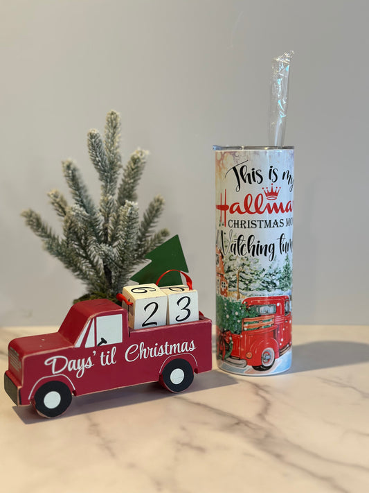 Hallmark Christmas Movie tumbler