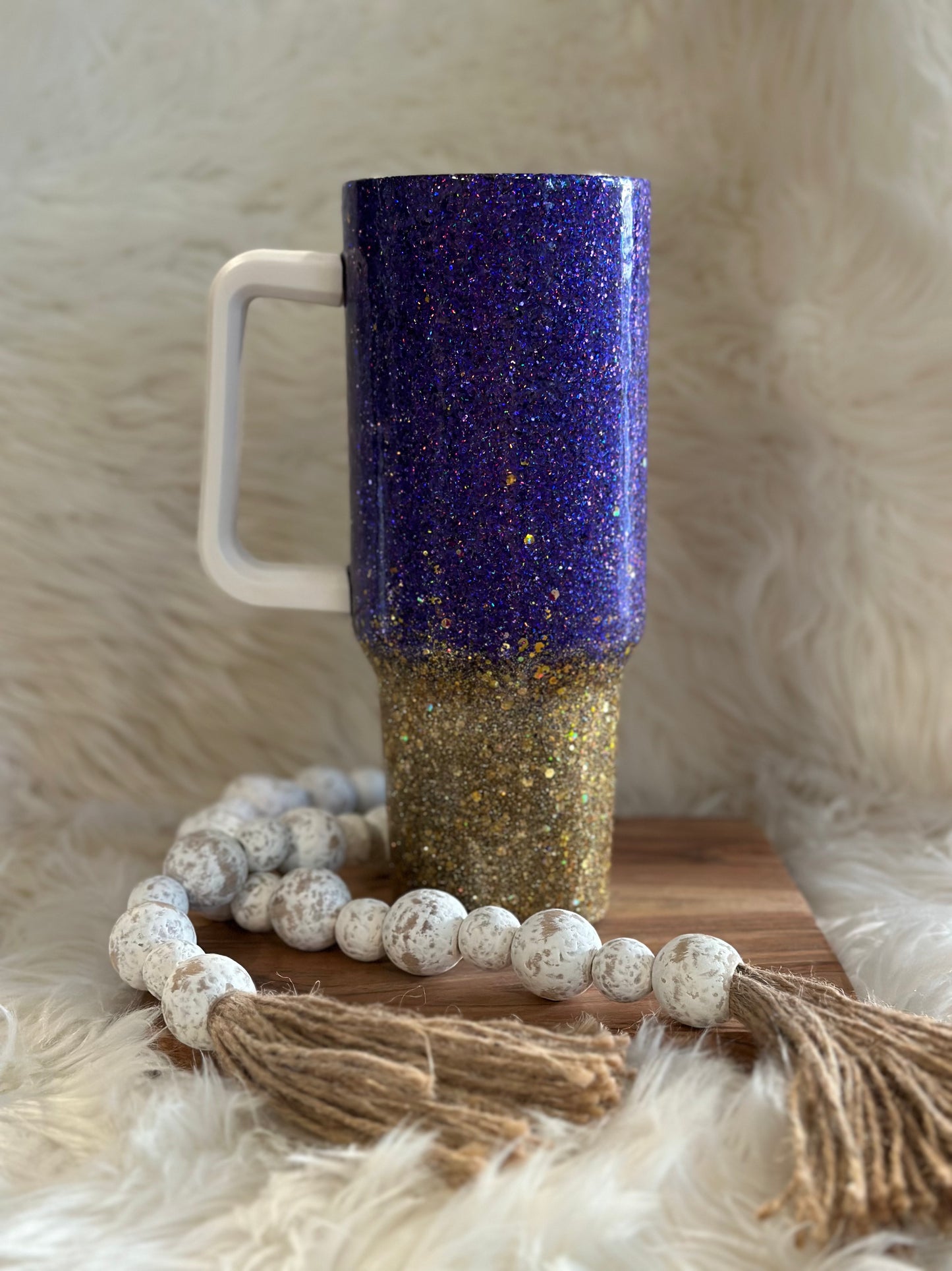 40 OZ glitter tumbler