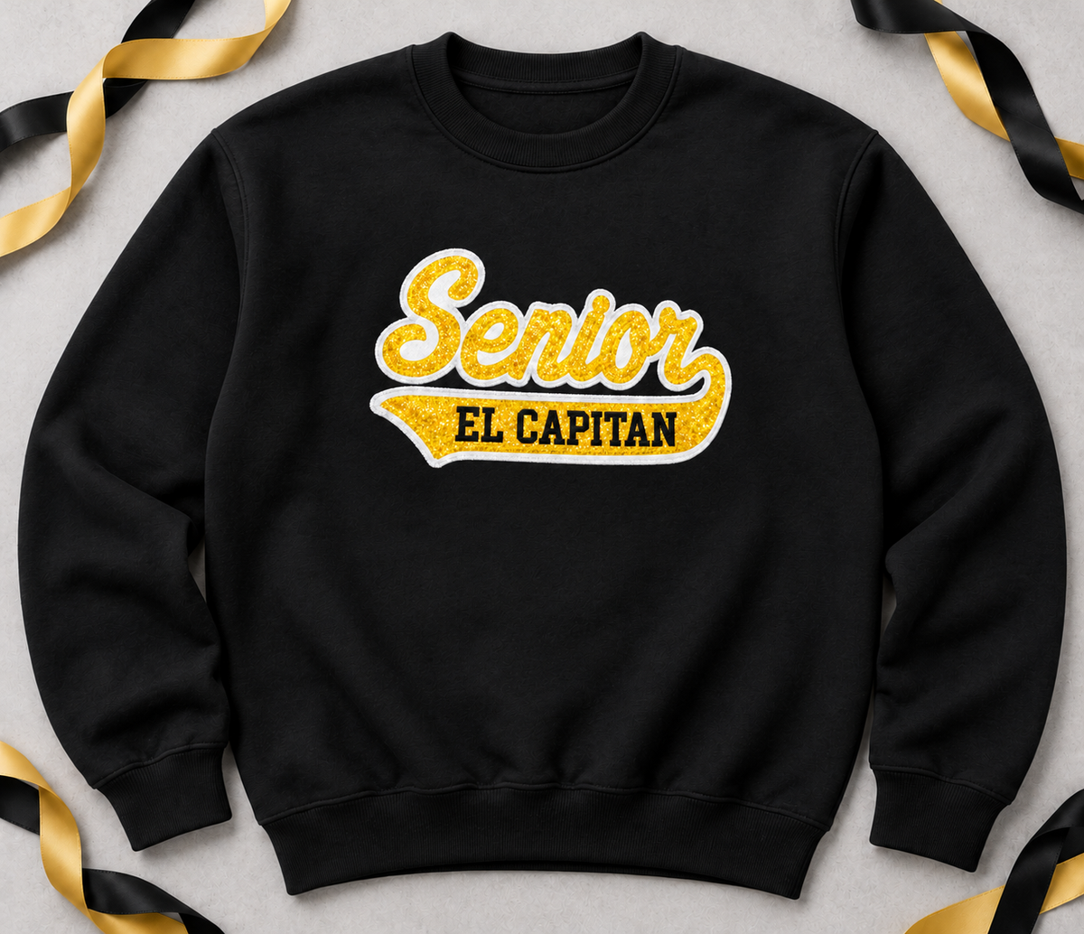 El Capitan Senior Glitter Sweatshirt – Crewneck or Hoodie