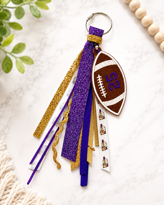 Santana Flag Football Personalized Bag Tag