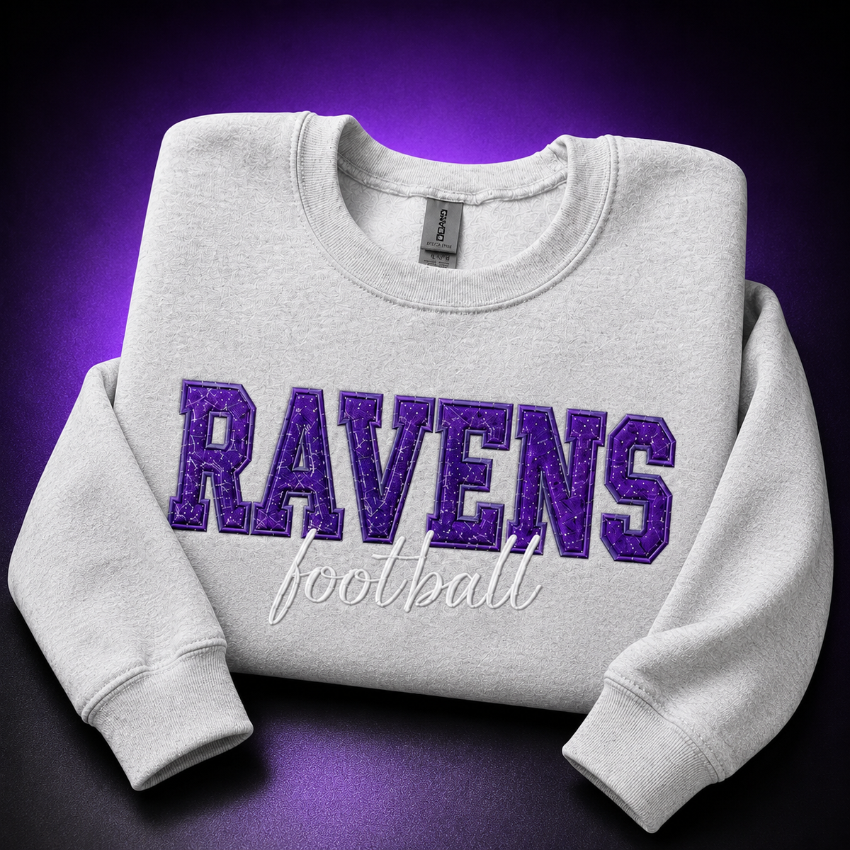 Ravens Cheer & Football Embroidered Sweatshirt