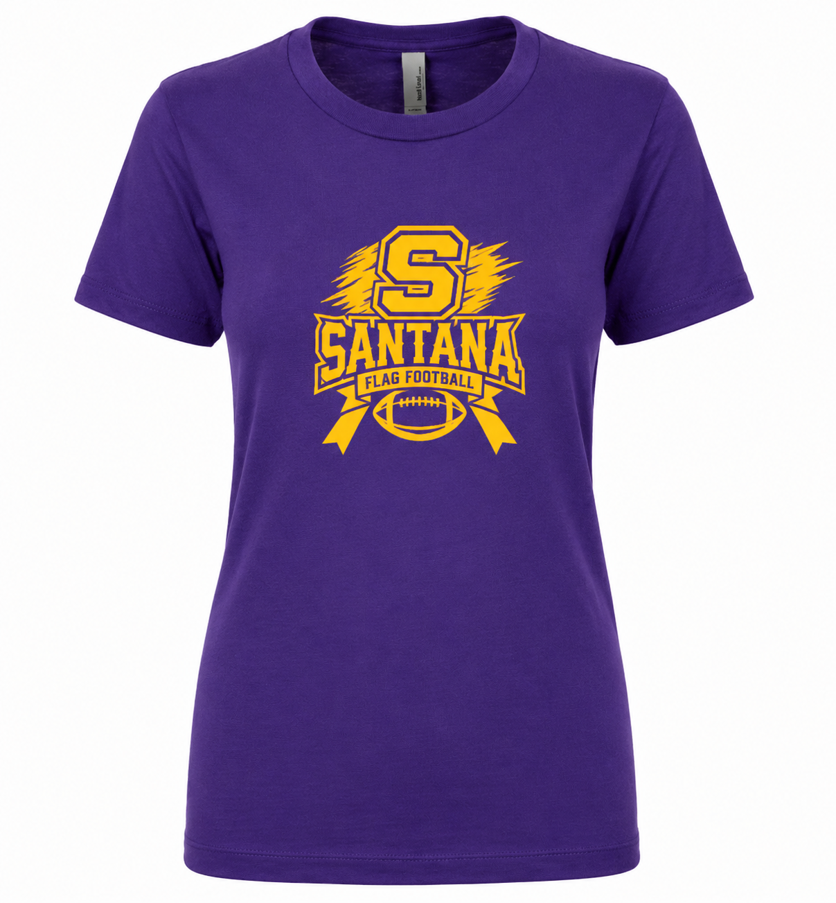 Women’s Fitted Santana Flag Football T-Shirt