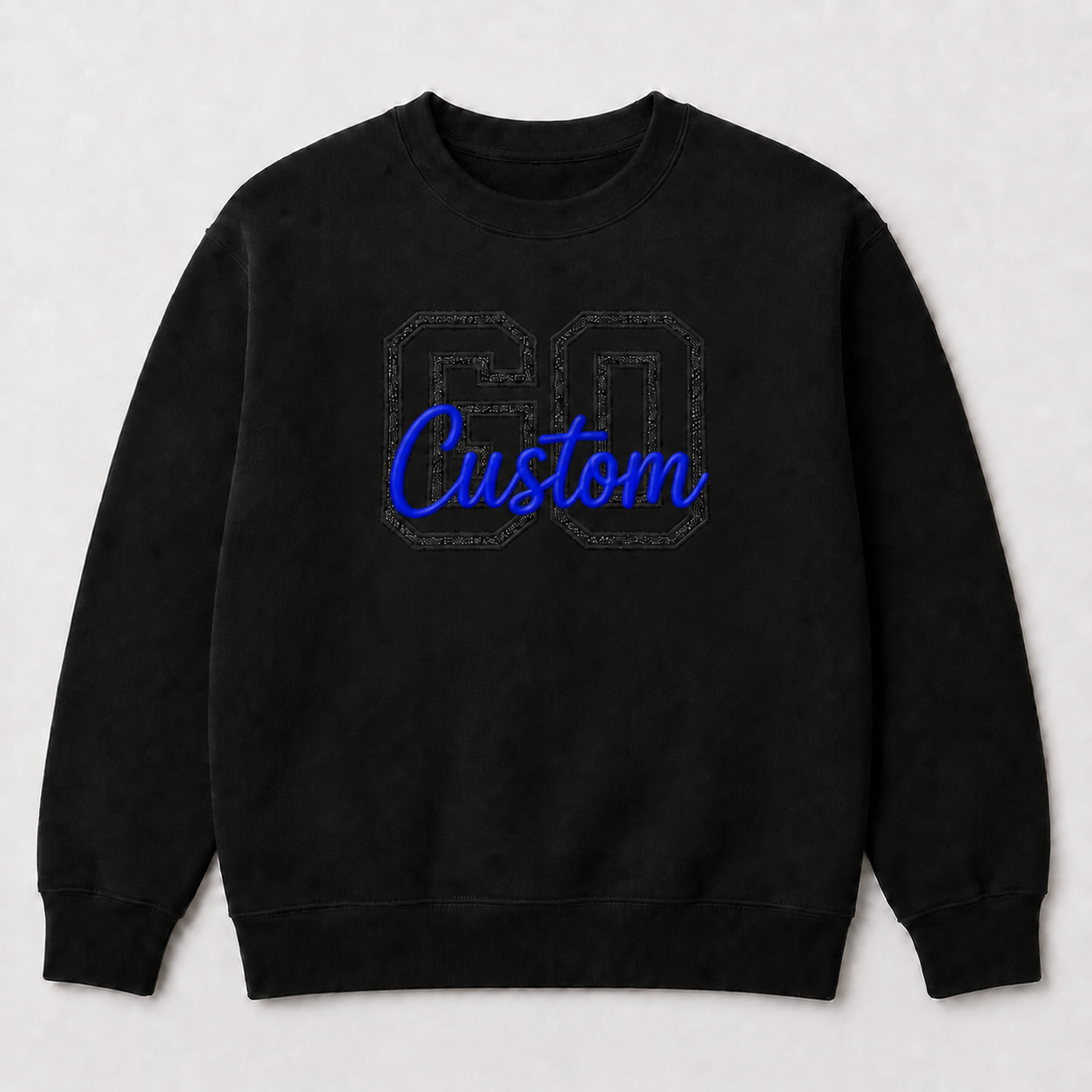 Custom Embroidered Puff GO Sweatshirt