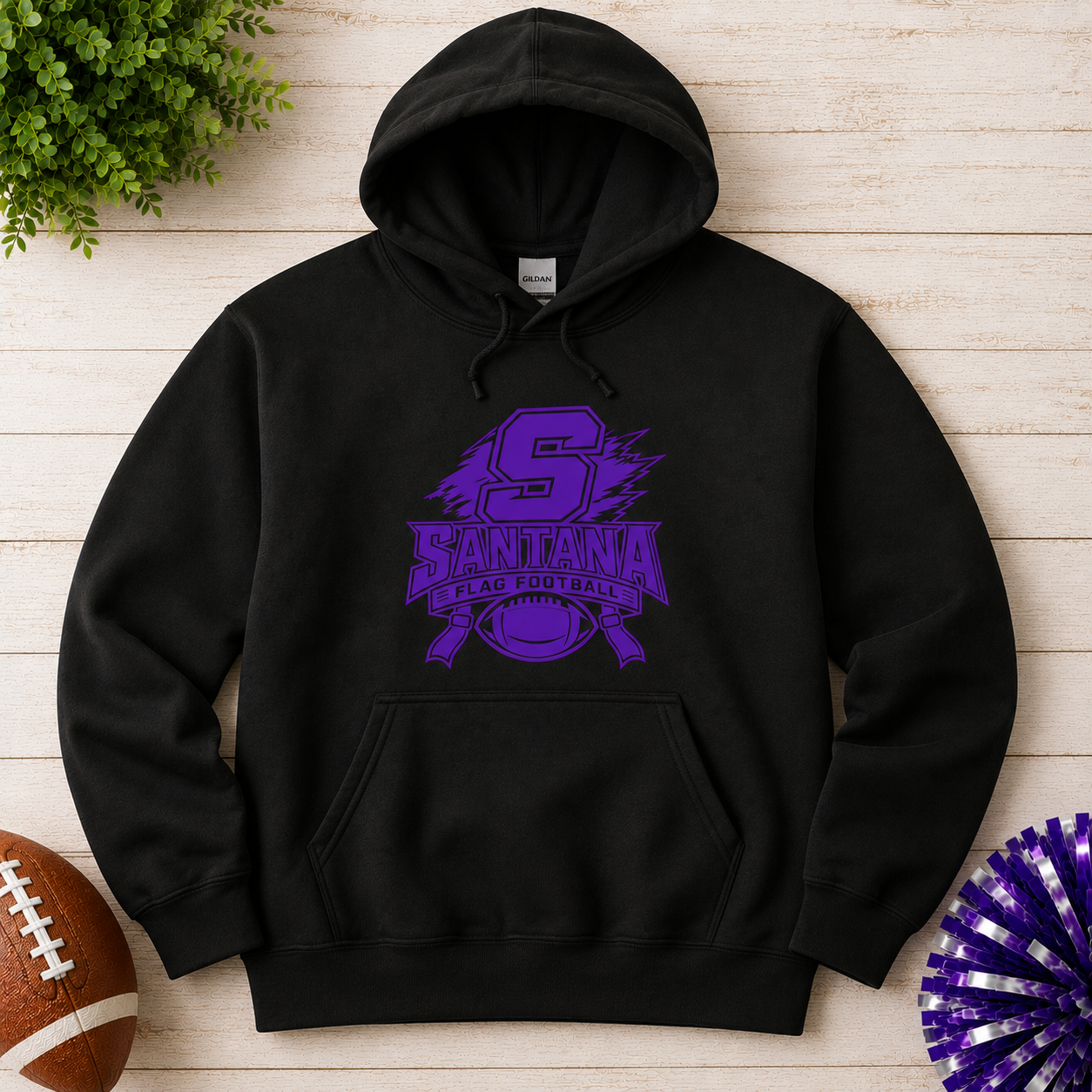 Santana Flag Football T-Shirt, Crewneck & Hoodie