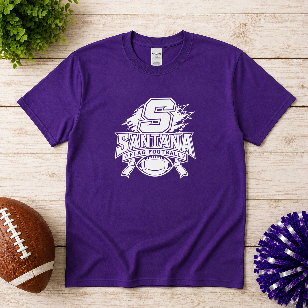 Santana Flag Football T-Shirt, Crewneck & Hoodie