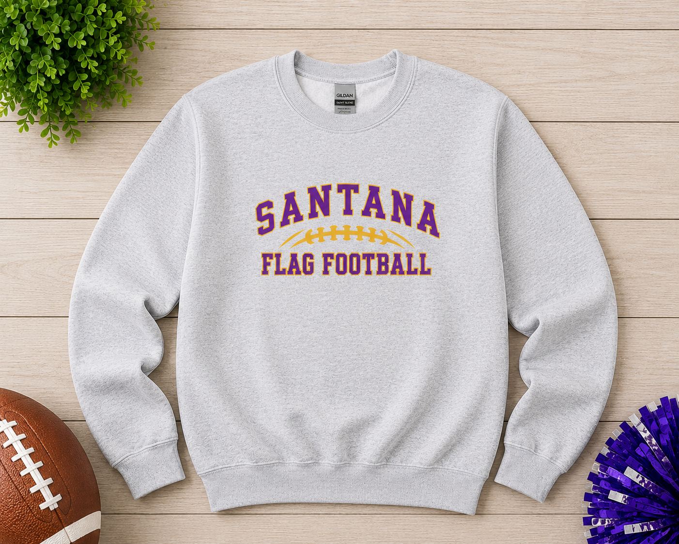 Santana Flag Football T-Shirt, Crewneck & Hoodie