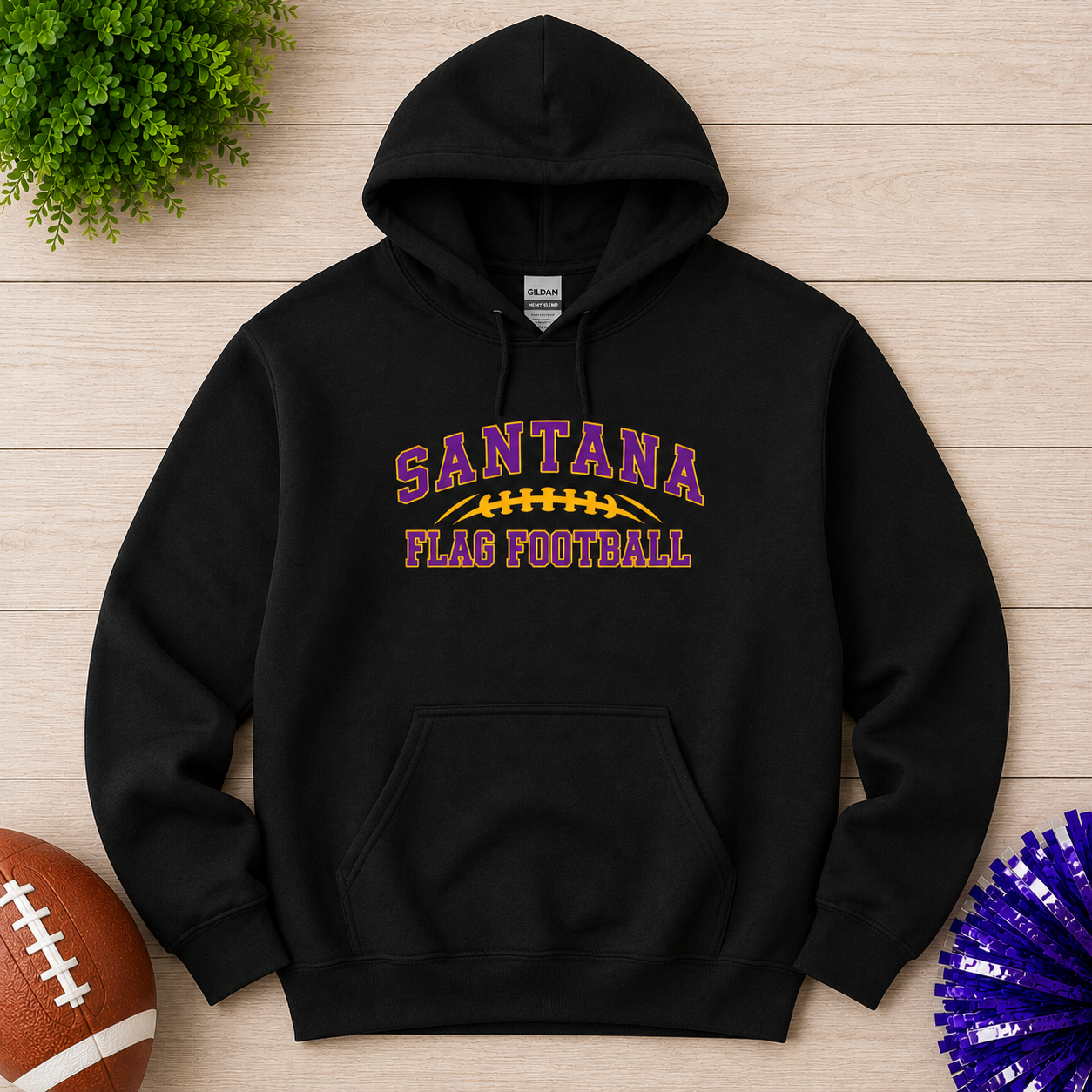 Santana Flag Football T-Shirt, Crewneck & Hoodie