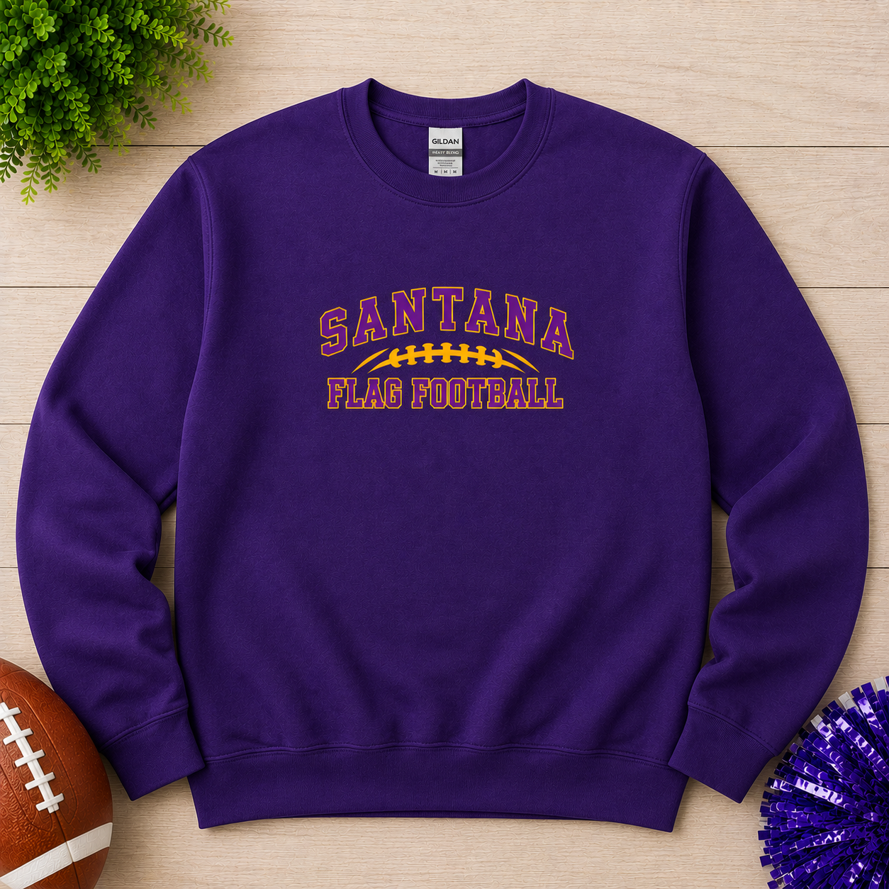 Santana Flag Football T-Shirt, Crewneck & Hoodie