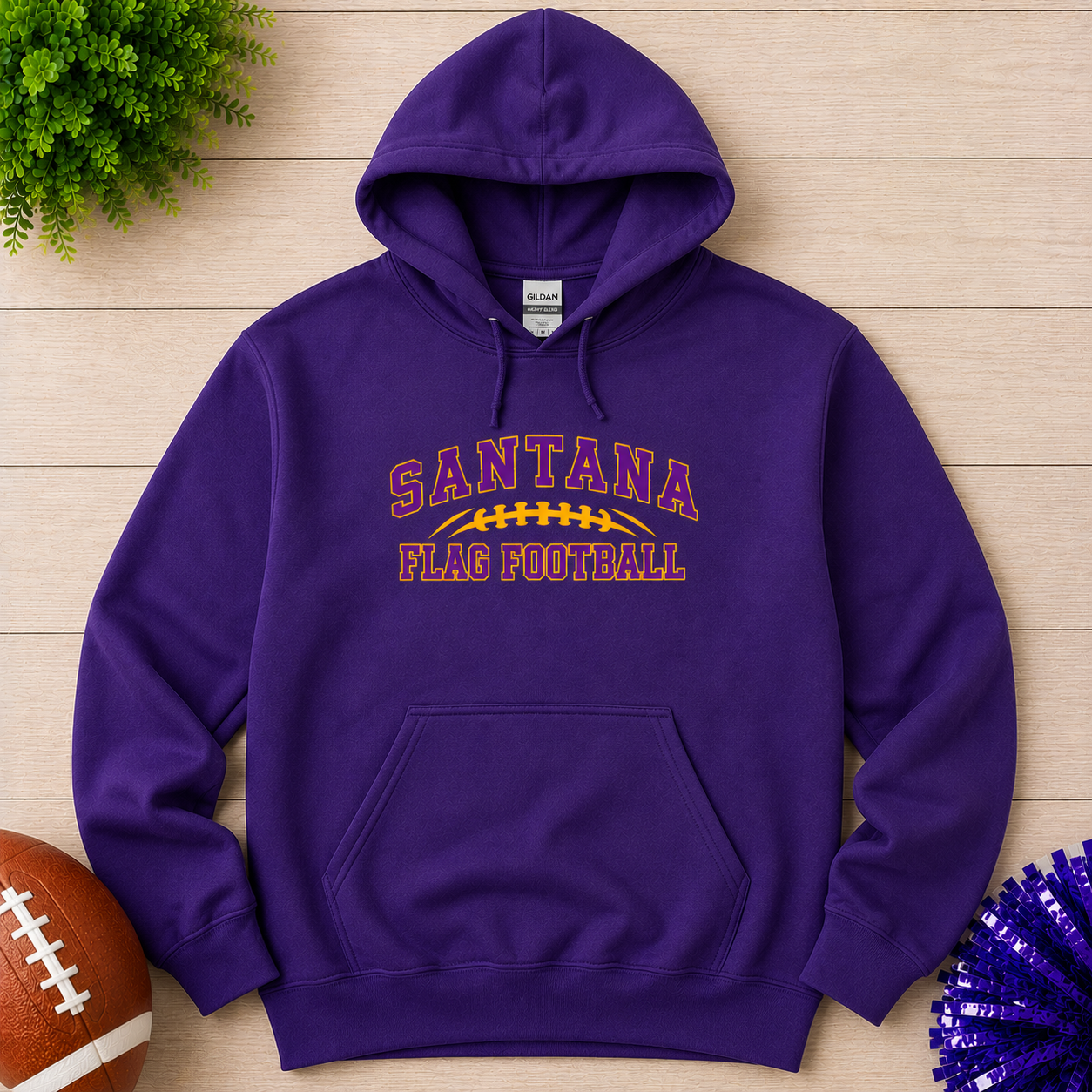 Santana Flag Football T-Shirt, Crewneck & Hoodie