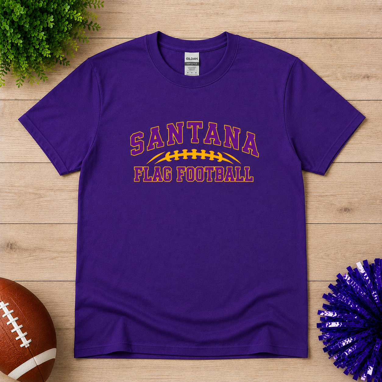 Santana Flag Football T-Shirt, Crewneck & Hoodie