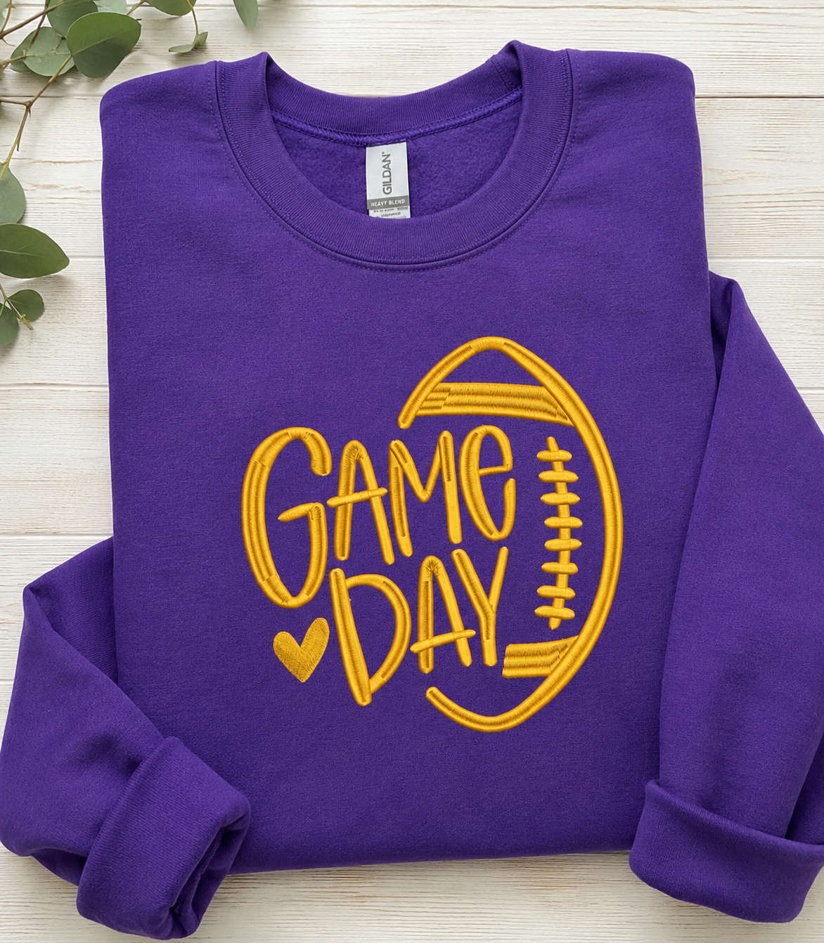 Game Day  Embroidered Sweatshirt & Hoodie