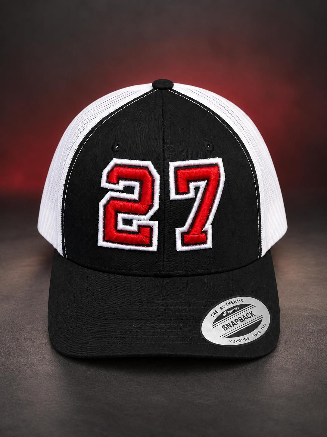 Personalized Puff Embroidered Player Number Trucker Hat