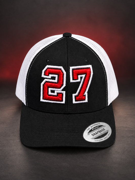 Personalized Puff Embroidered Player Number Trucker Hat