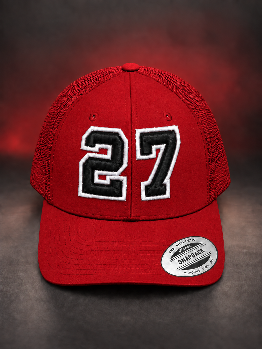 Personalized Puff Embroidered Player Number Trucker Hat