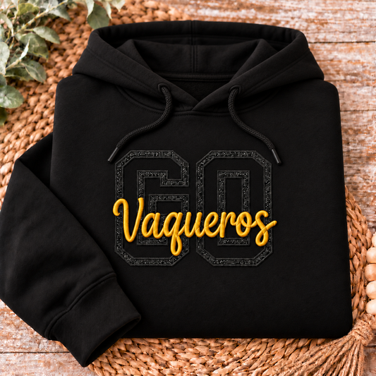 Go Vaqueros Glitter Crewneck or Hoodie