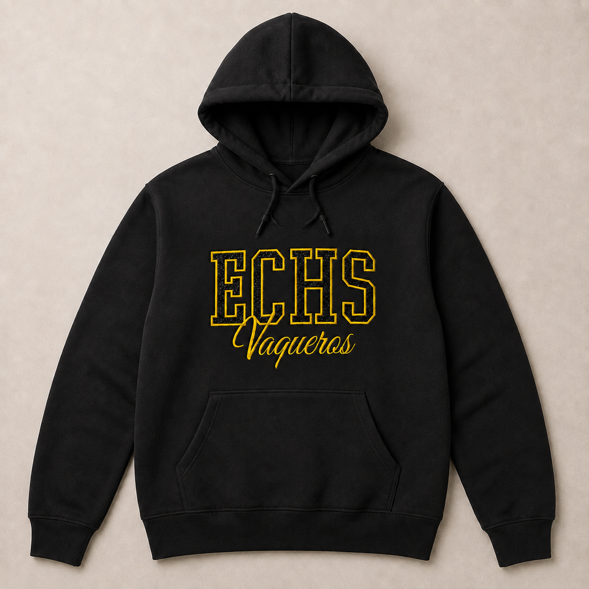 ECHS Vaqueros Glitter & Embroidered Sweatshirt or Hoodie