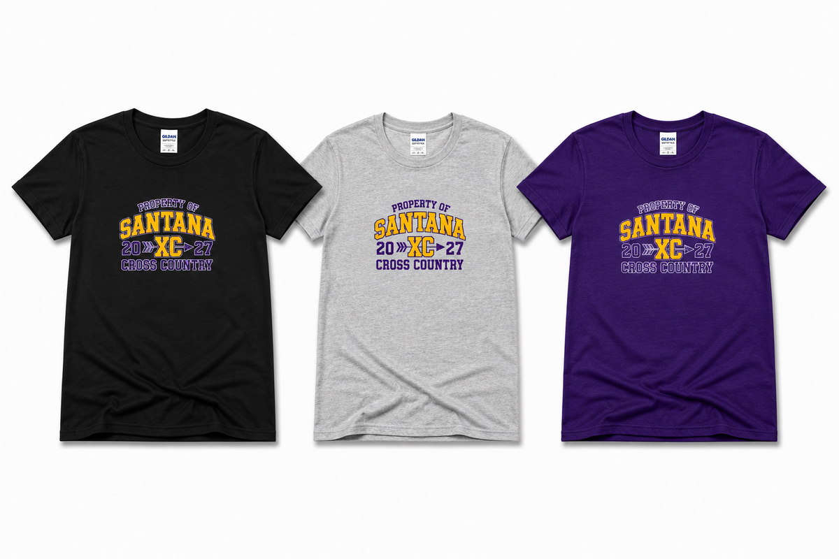 Santana Cross Country Gildan Softstyle T-Shirt – Choice of Design