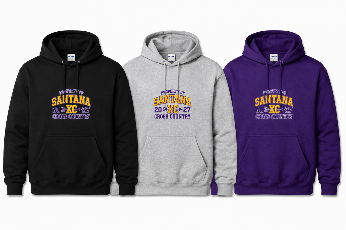 Santana Cross Country Gildan Heavy Blend Hoodie – Choice of Design