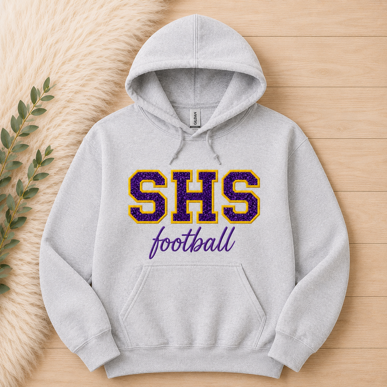 SHS Football Sequin or Glitter Sweatshirt & Hoodie