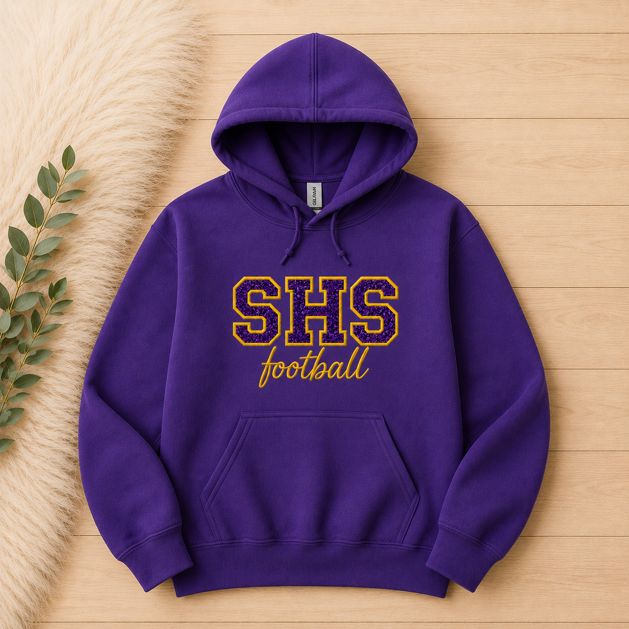 SHS Football Sequin or Glitter Sweatshirt & Hoodie