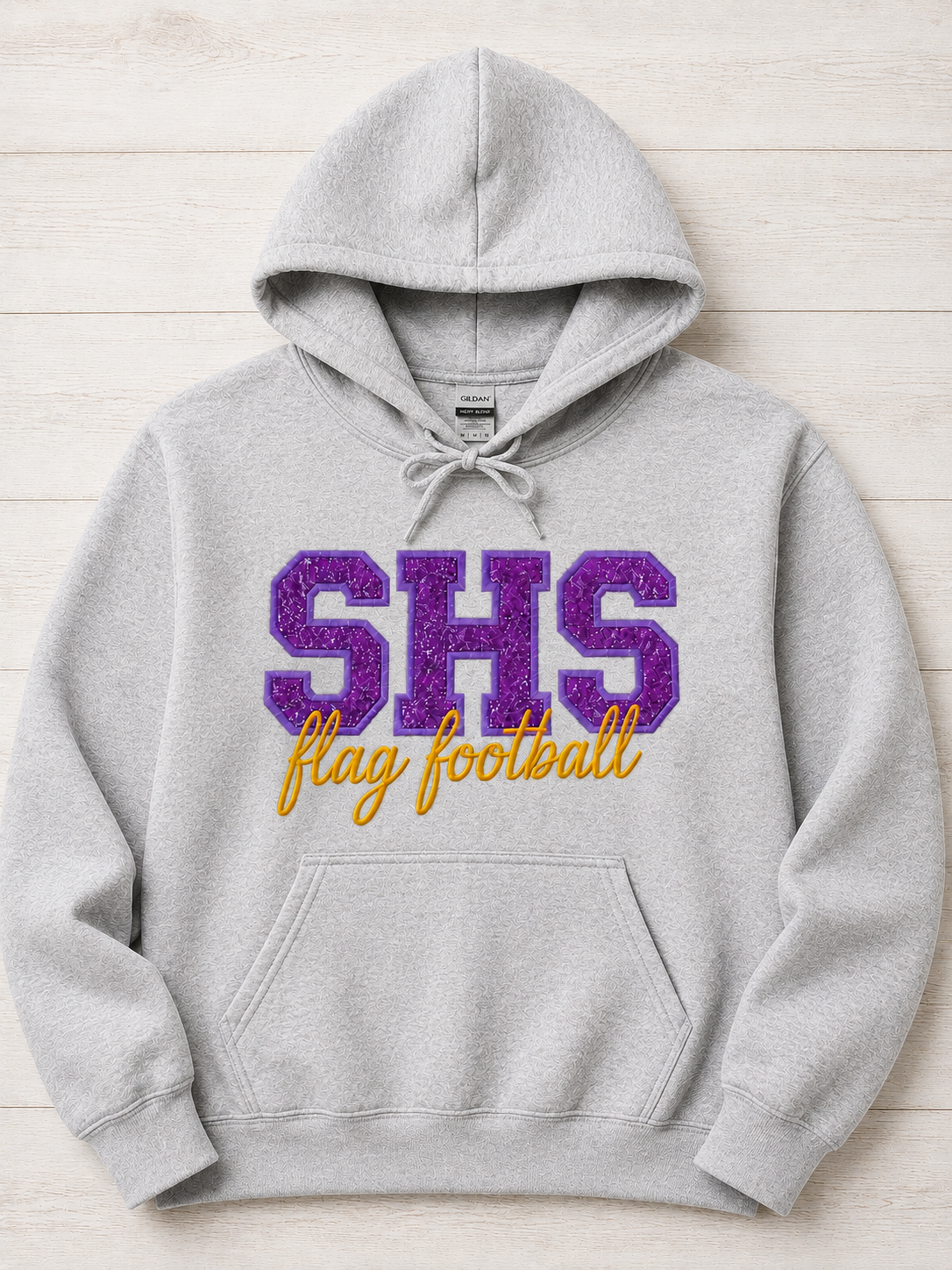 Santana Flag Football Sequin or Glitter Sweatshirt & Hoodie