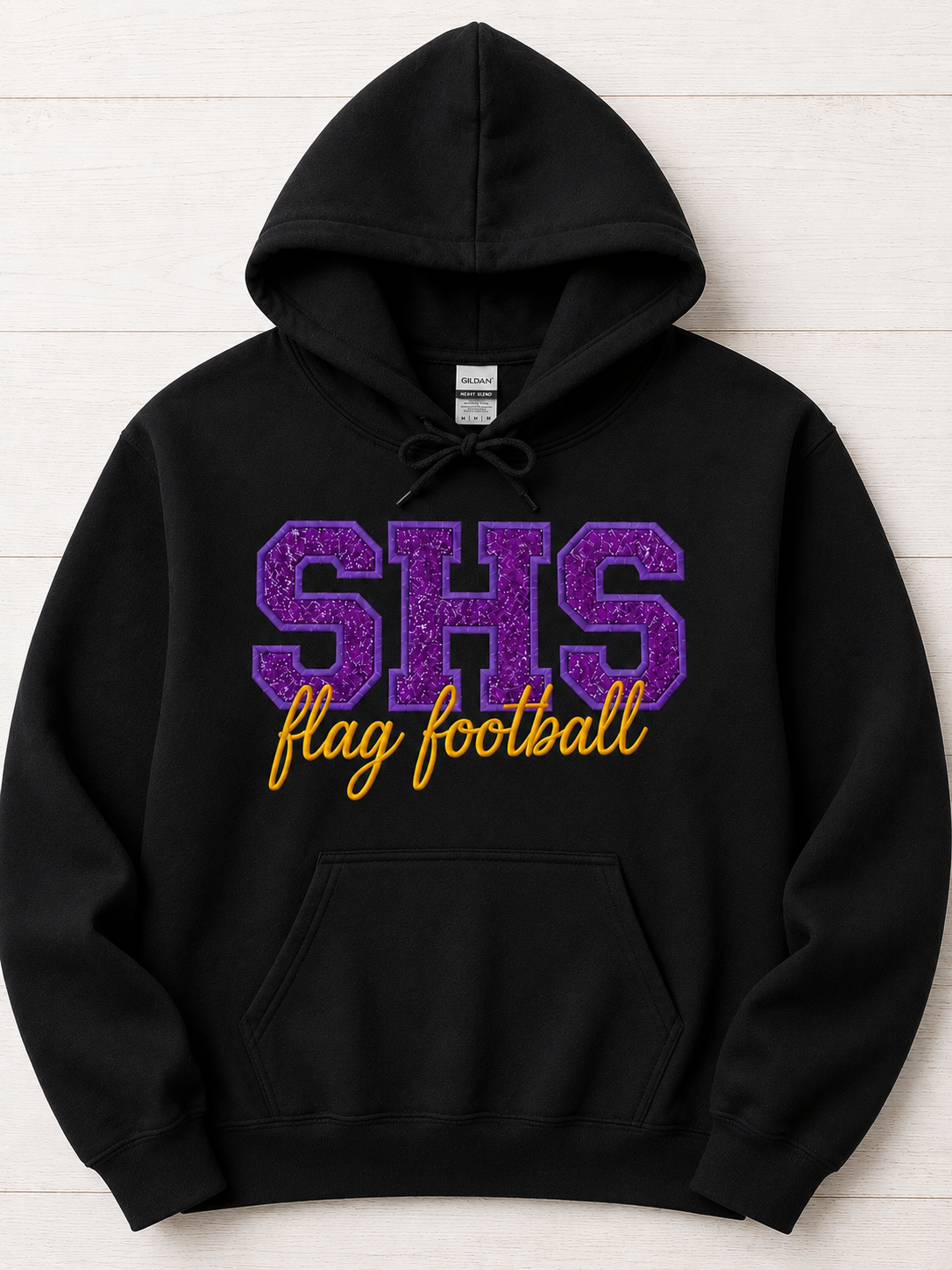 Santana Flag Football Sequin or Glitter Sweatshirt & Hoodie