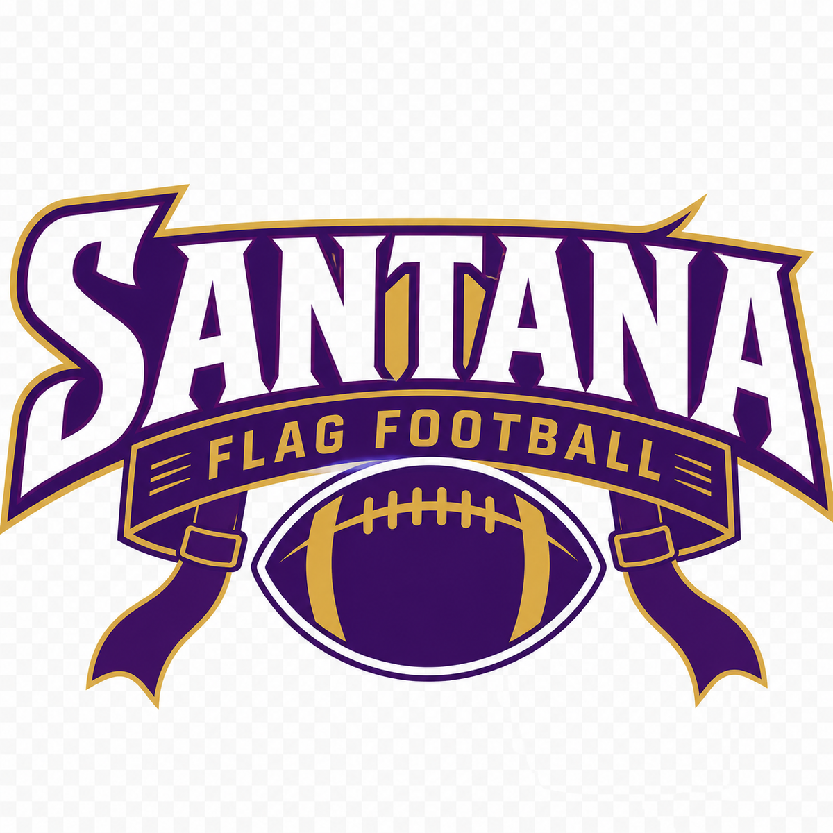 Santana Flag Football Personalized Glitter Tumblers