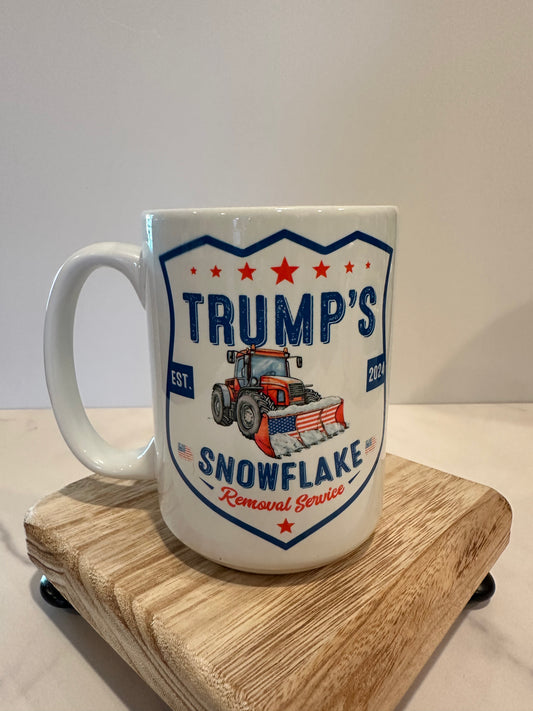 Snowflake removal coffee mug