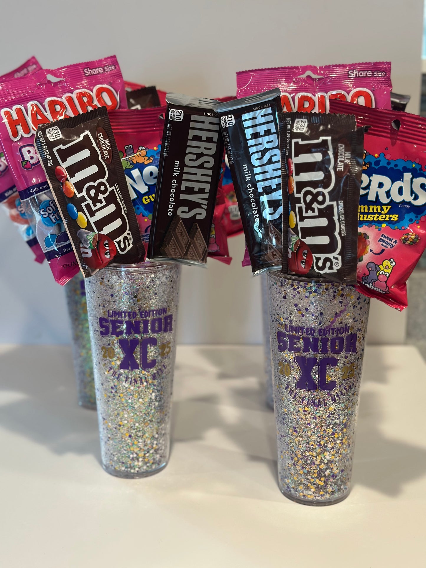 Acrylic glitter filled tumblers