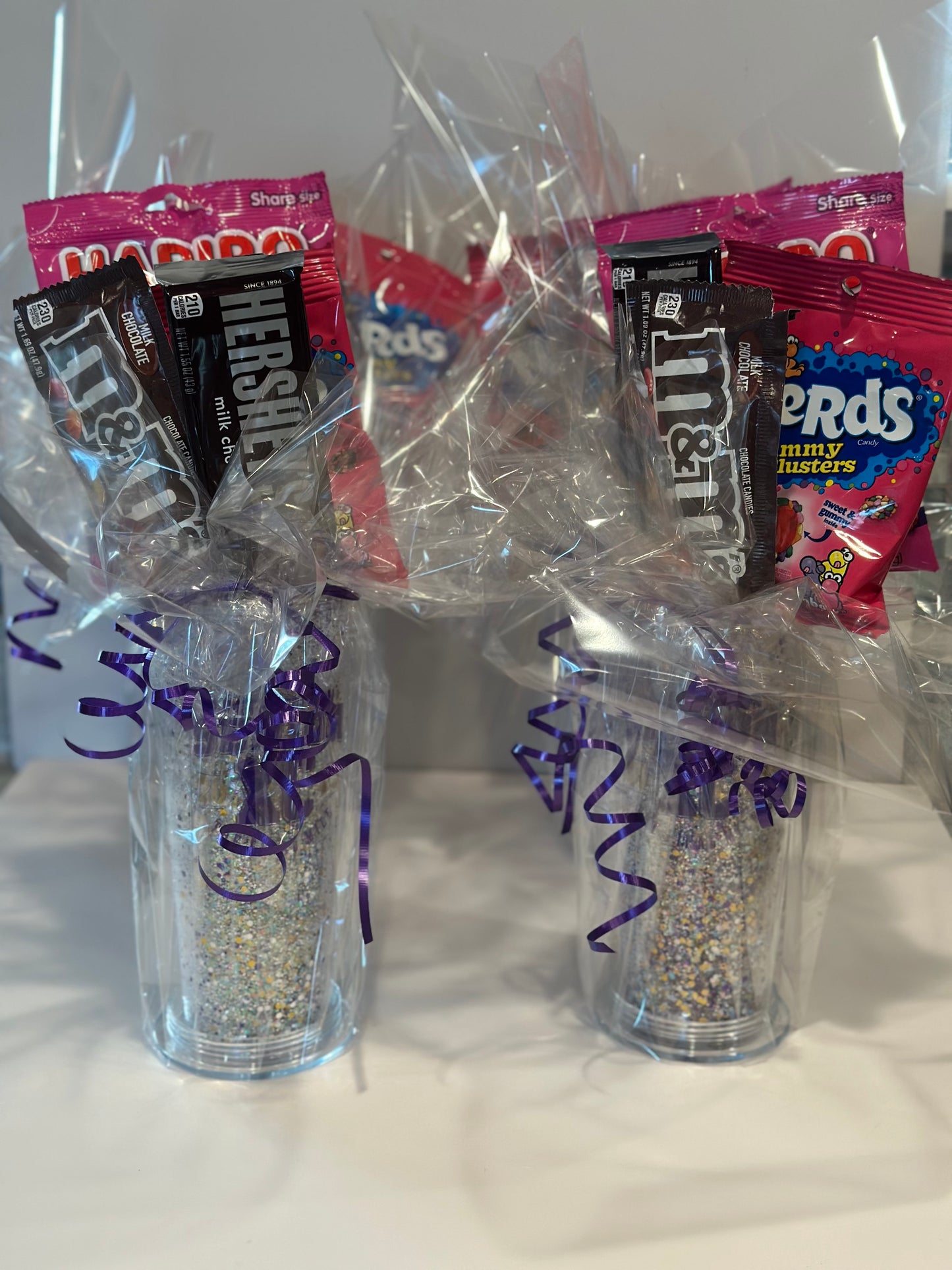 Acrylic glitter filled tumblers