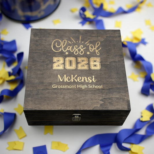 Custom Senior Memory Box – Personalized Graduation Keepsake Box