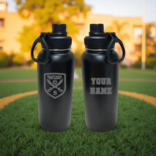 32oz Santana Soccer Laser-Engraved Hydro Water Bottle